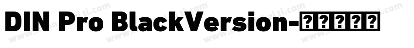DIN Pro BlackVersion字体转换